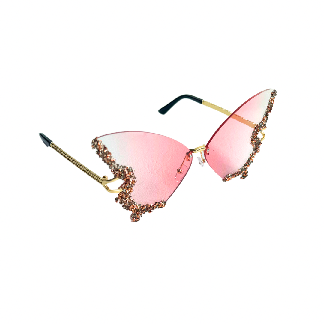 Glitter Perhonen - Aurinkolasit festareille