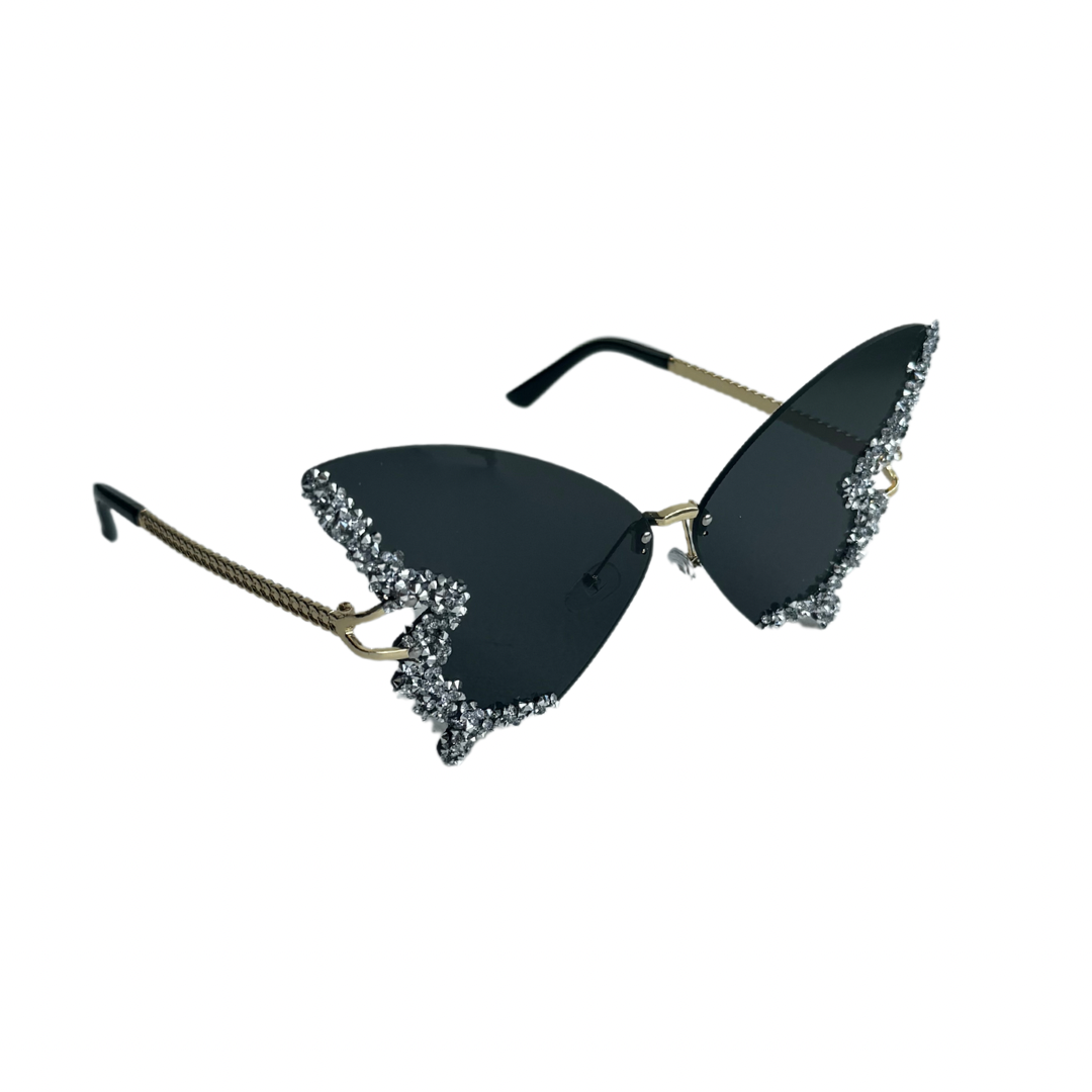 Glitter Perhonen - Aurinkolasit festareille