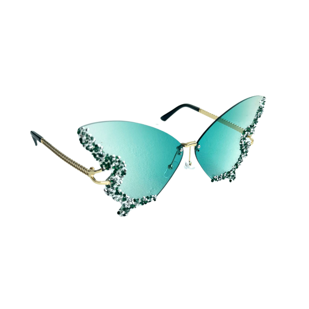 Glitter Perhonen - Aurinkolasit festareille