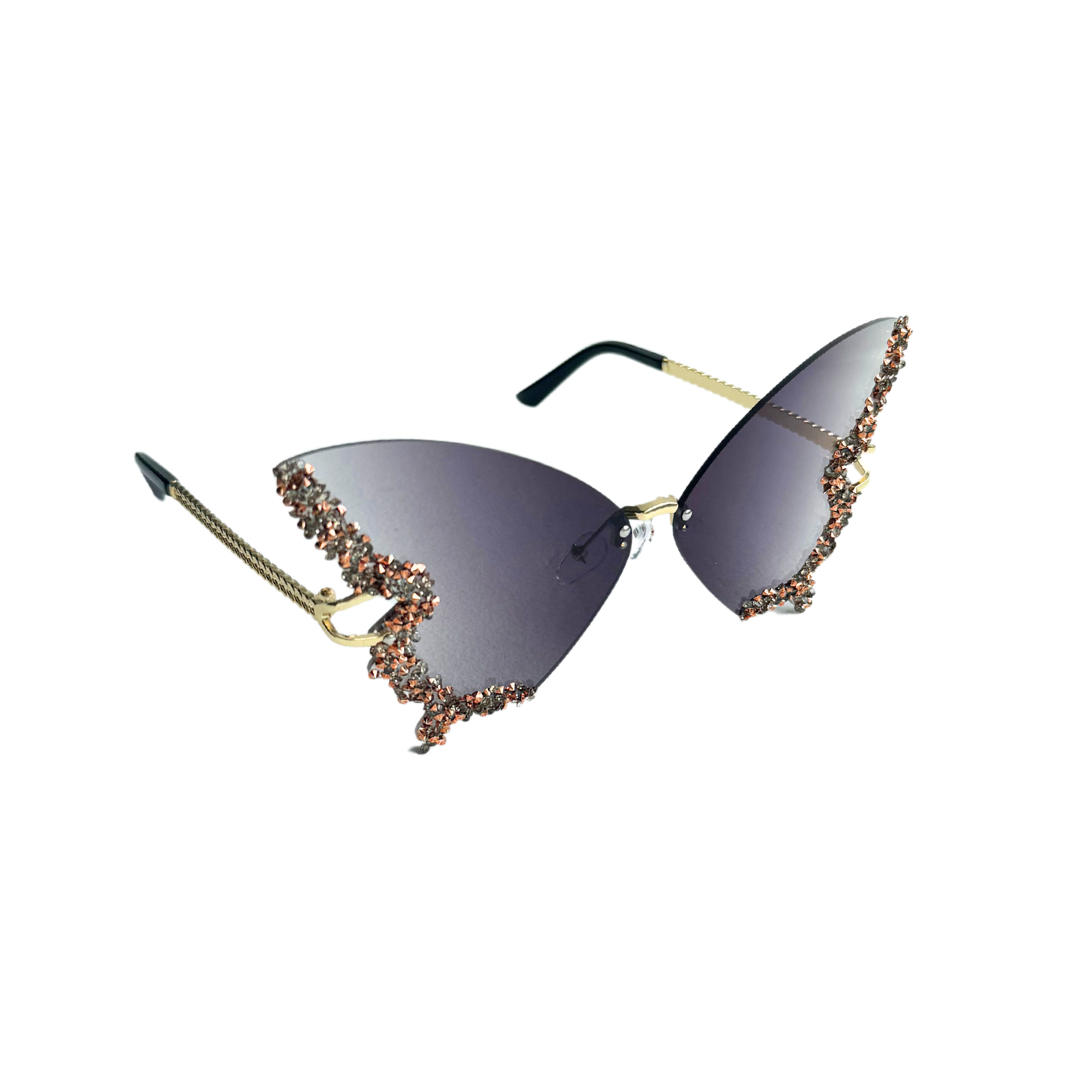 Glitter Perhonen - Aurinkolasit festareille