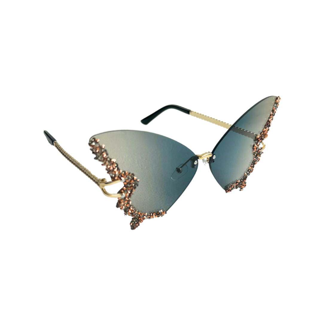 Glitter Perhonen - Aurinkolasit festareille