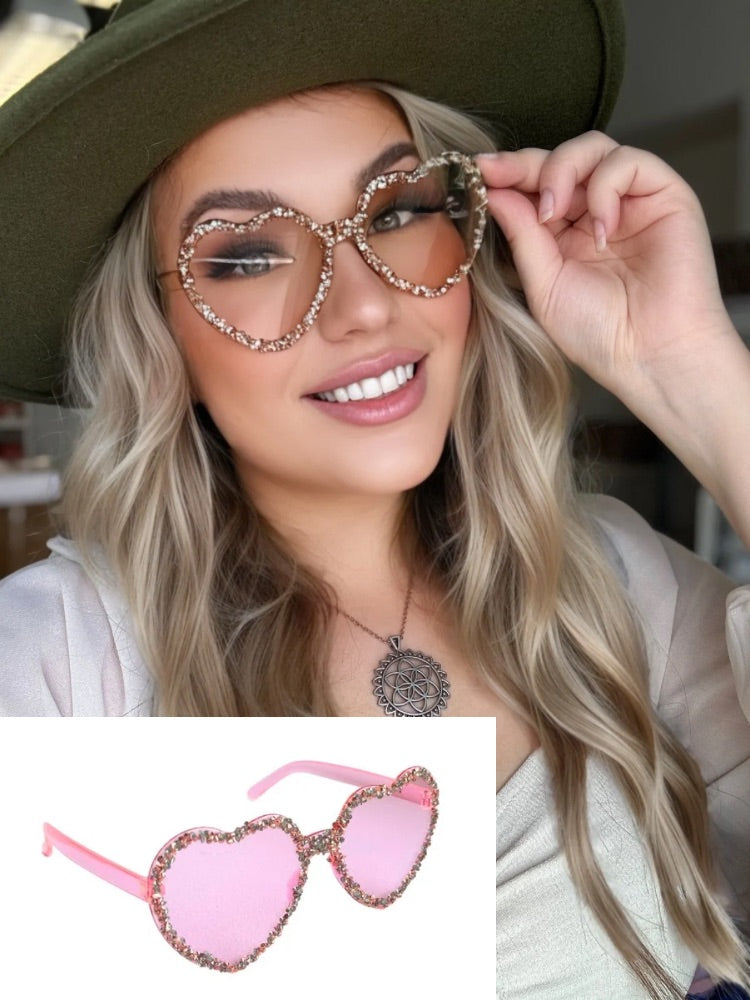 Sydän Glitter - Aurinkolasit festareille
