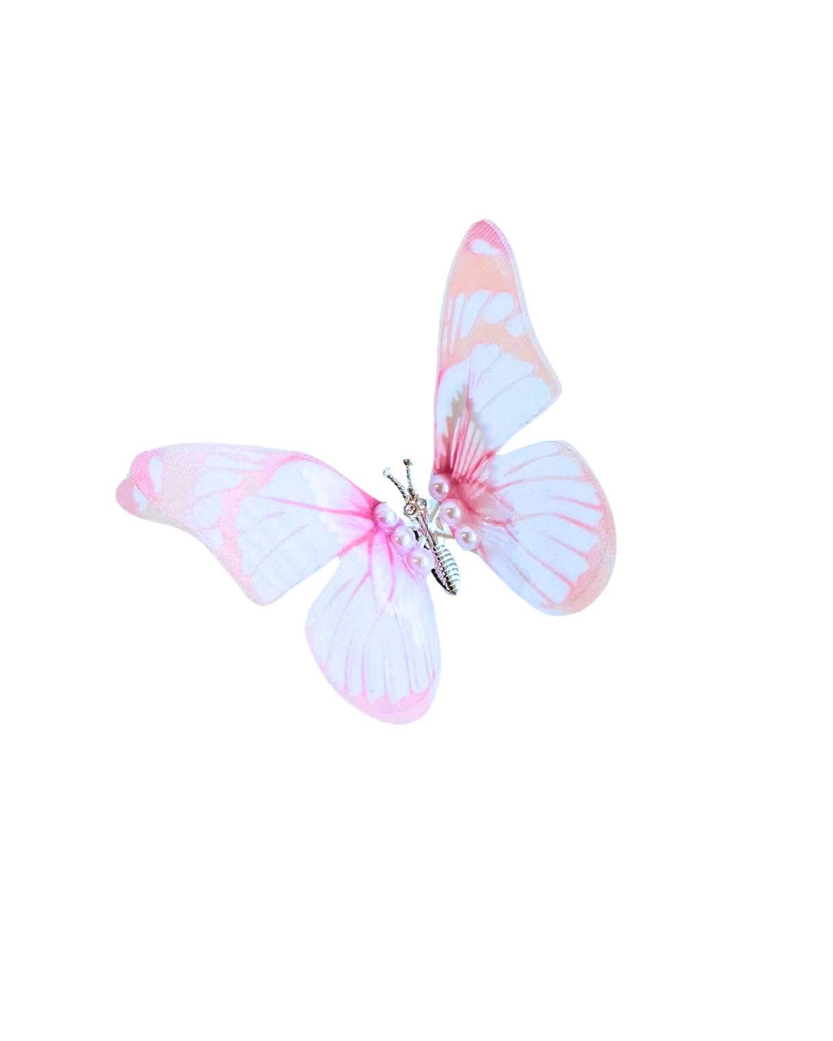 Iso Silkkiperhonen - hiuspinni - Kuituhiukset.fi