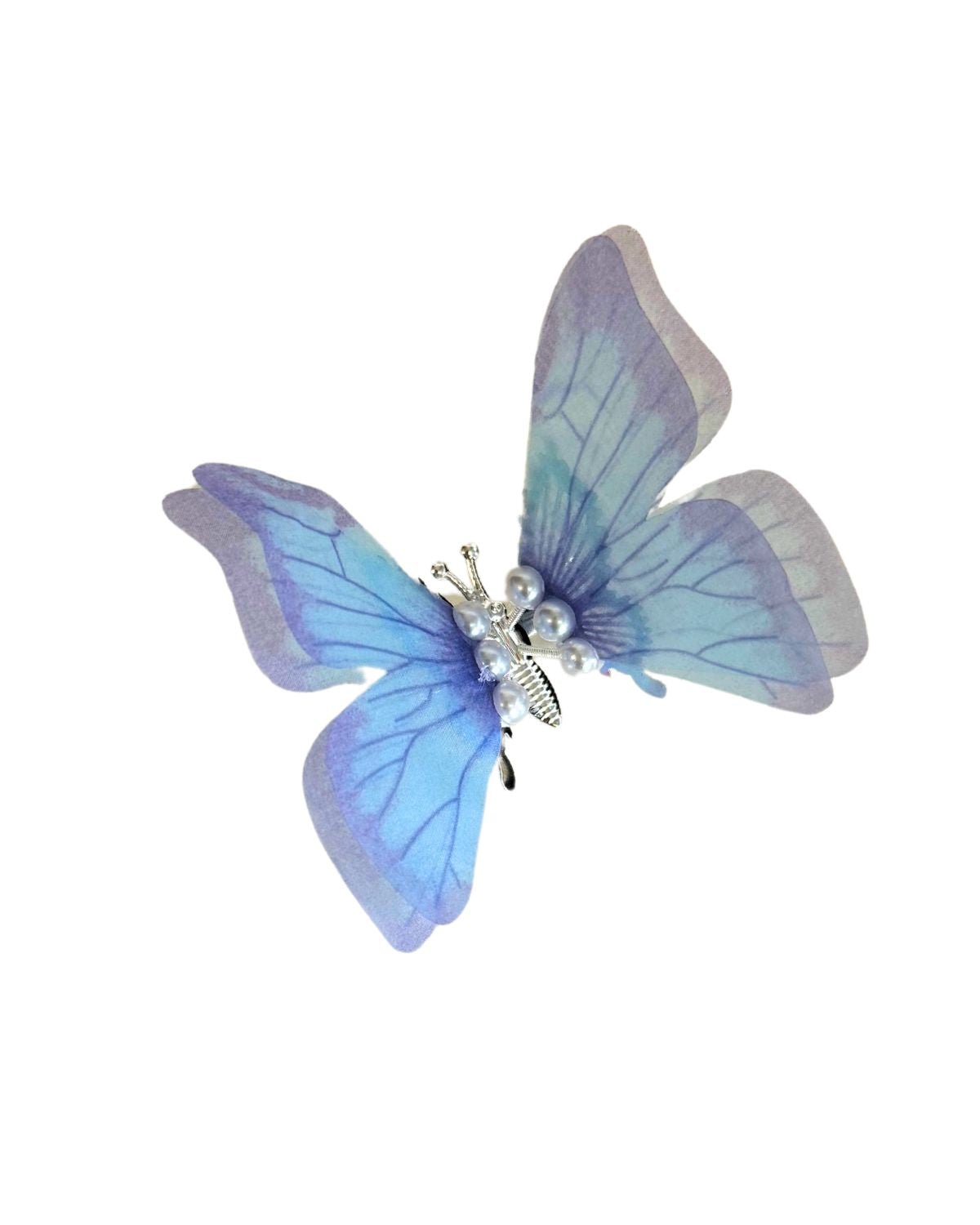 Iso Silkkiperhonen - hiuspinni - Kuituhiukset.fi