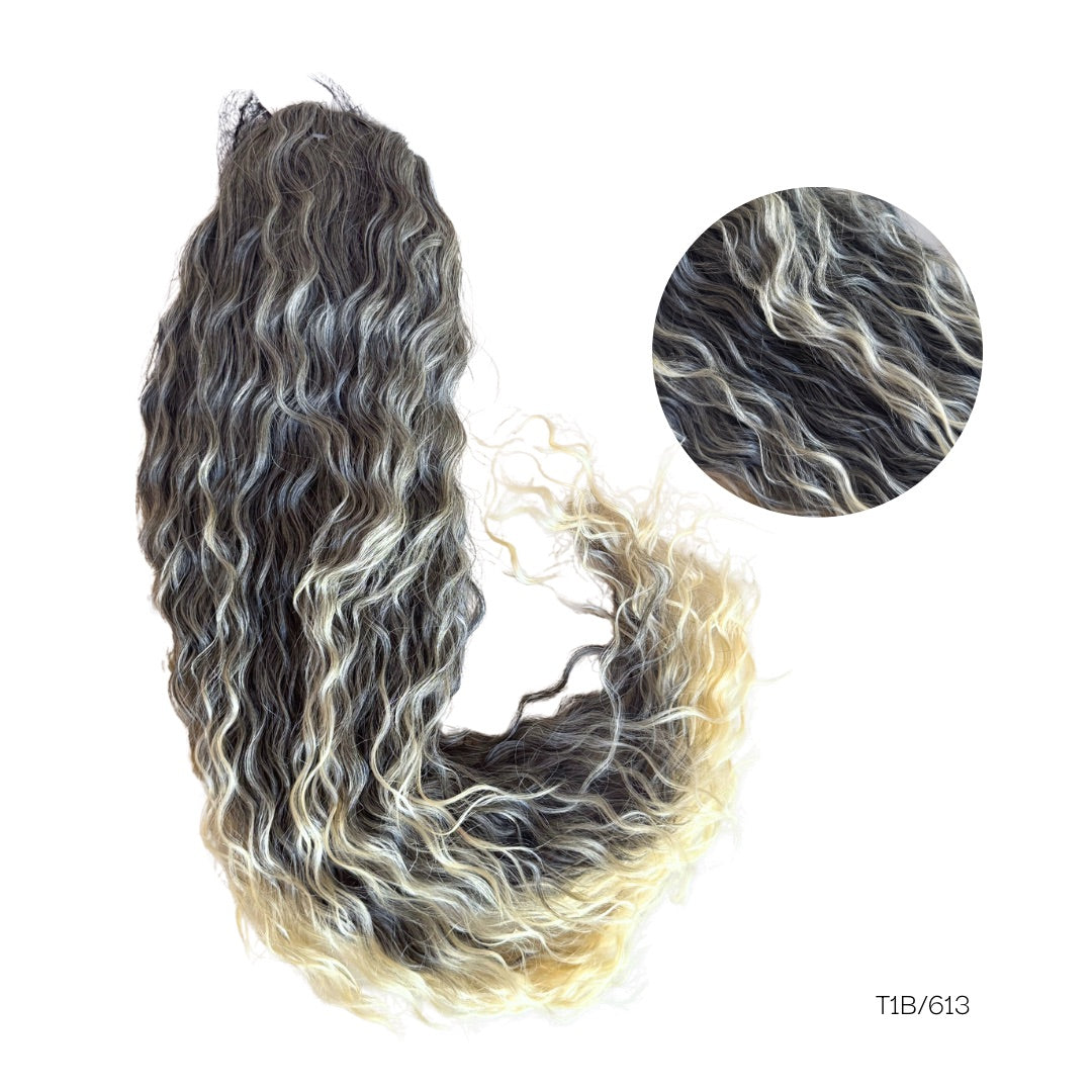 ICHA Beauty Waterwave poninhäntä 70cm värisovitus