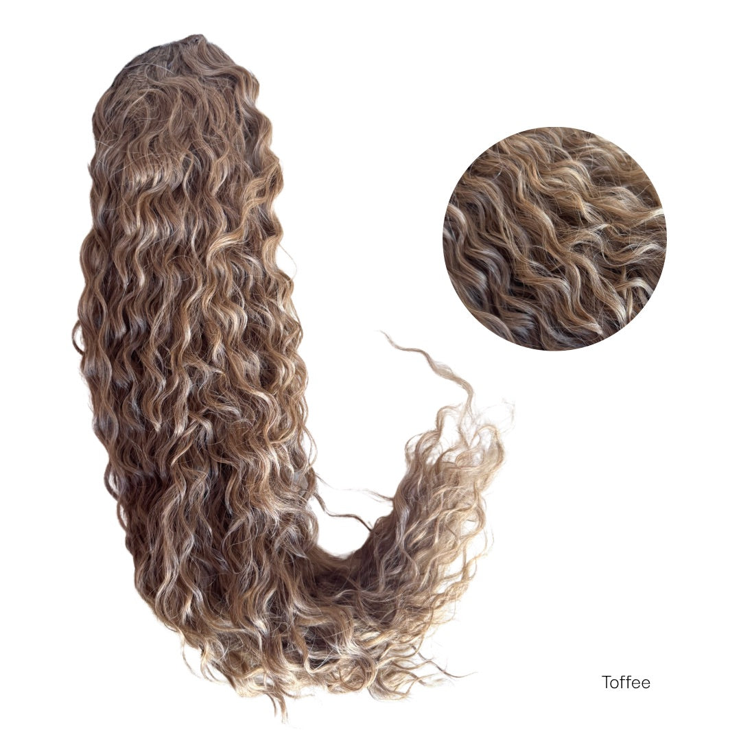 ICHA Beauty Waterwave kuituhiusponinhäntä 70cm sävy ja kiilto