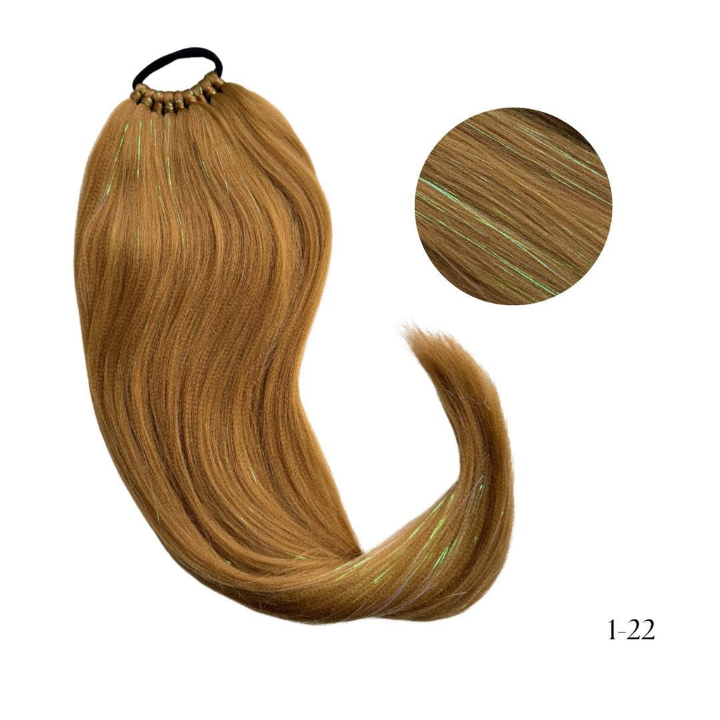 Cocktail Kuituhiusponihäntä - Glitter tinsel - Kuituhiukset.fi