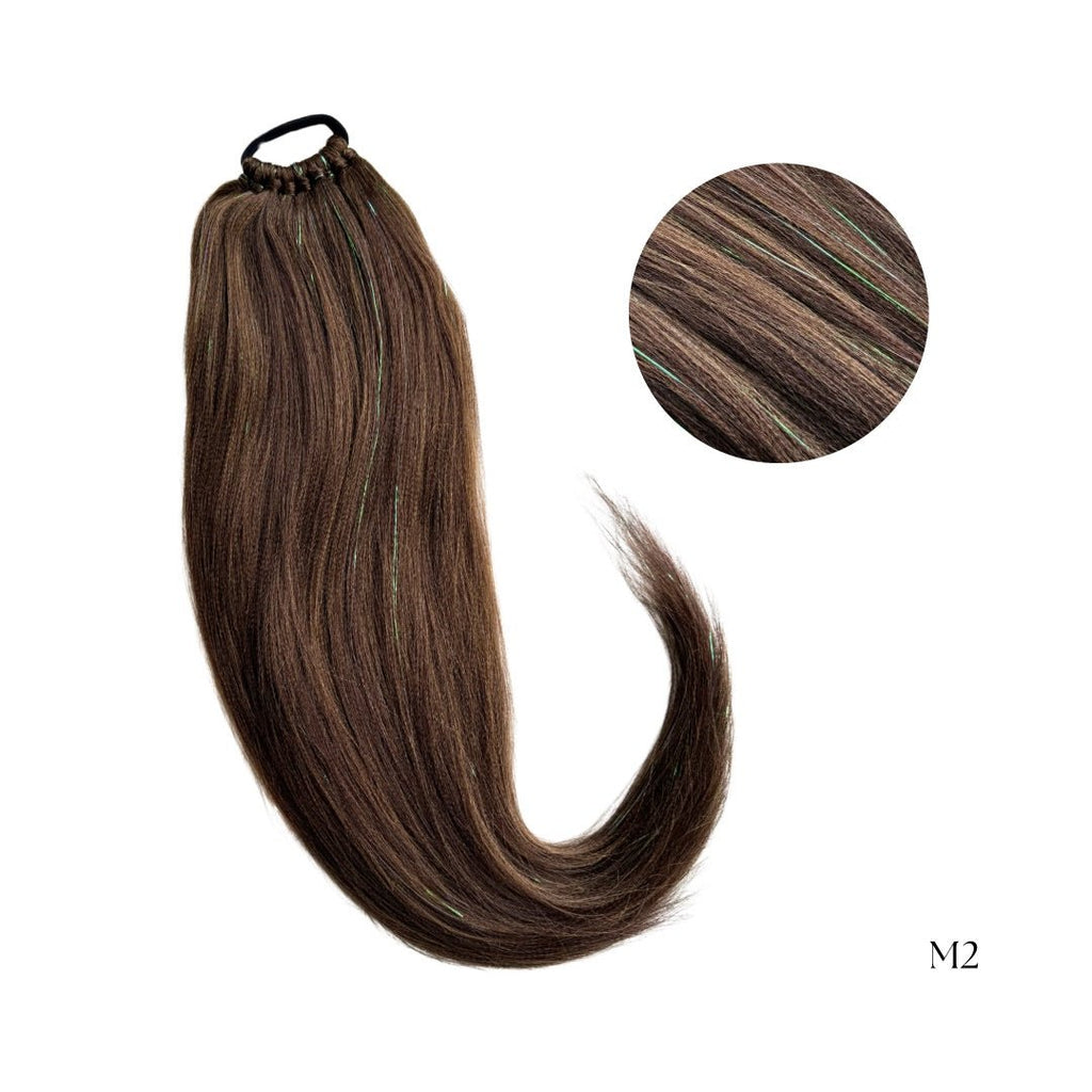 Cocktail Kuituhiusponihäntä - Glitter tinsel - Kuituhiukset.fi